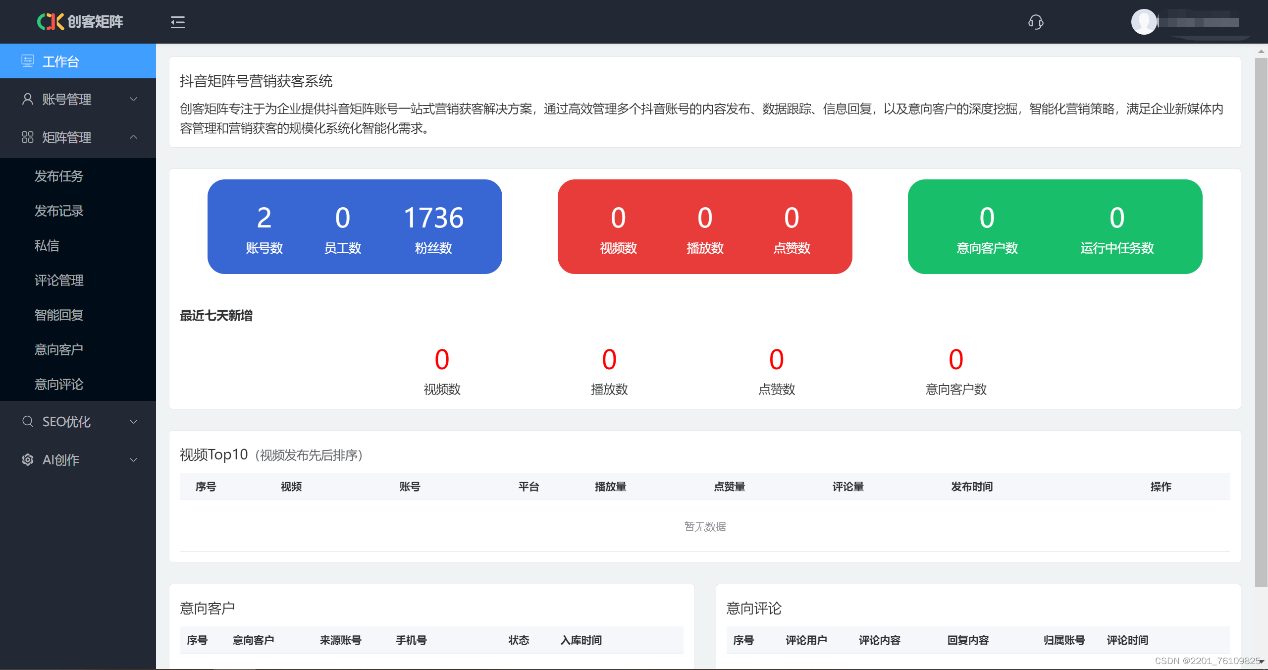 解决方法:矩阵营销系统:多平台多账号统一管理,系矩阵化自